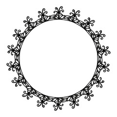 Classic vintage design with black circle frame. Perfect for photos, icons, logos, banners, greeting cards, websites, advertisements