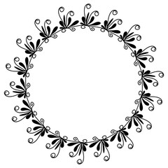 Classic vintage design with black circle frame. Perfect for photos, icons, logos, banners, greeting cards, websites, advertisements