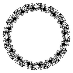 Classic vintage design with black circle frame. Perfect for photos, icons, logos, banners, greeting cards, websites, advertisements