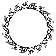 Classic vintage design with black circle frame. Perfect for photos, icons, logos, banners, greeting cards, websites, advertisements