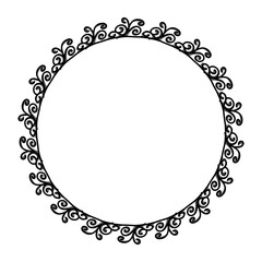 Classic vintage design with black circle frame. Perfect for photos, icons, logos, banners, greeting cards, websites, advertisements