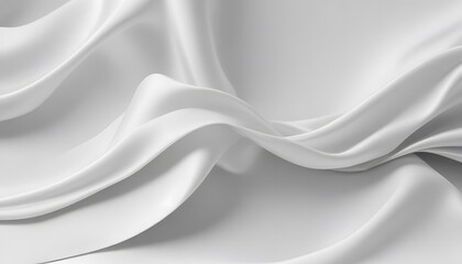 Obraz premium The gray satin texture is a white silver fabric silk panorama background with beautiful soft blur pattern natural. White abstract background with waves. abstract White wave business background, b