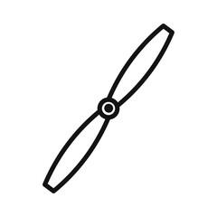 airscrew icon Black line art vector