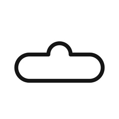 Fototapeta premium Euro hook icon Black line art vector