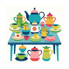 wonderland alice vector illustration