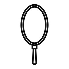 mirror Icon Black line art vector