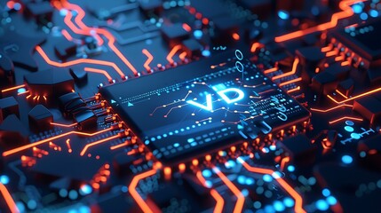 Fototapeta premium Virtual Reality Processor