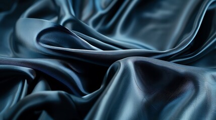 Obraz premium Abstract Blue Silk Fabric Texture