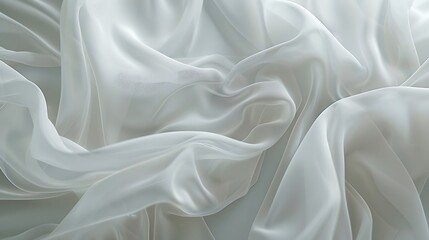 Obraz premium White Silk Fabric Texture
