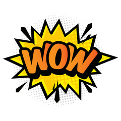 Comic pop art colorful background templates. Vector illustration. Colorful frame with lines and dots. Wow exclamation