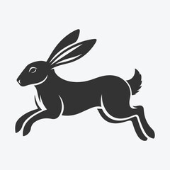 Obraz premium Majestic Hare Silhouette, Ideal for Artistic and Design Endeavors