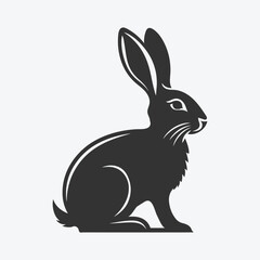 Fototapeta premium Majestic Hare Silhouette, Ideal for Artistic and Design Endeavors