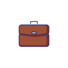 Case line icon. Briefcase, suitcase, portfolio. Business concept. Can be used for topics like job, office work, investment, finance