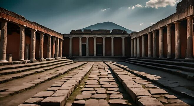 Ruins of Pompeii, Italy.