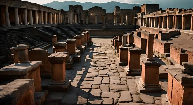 Ruins of Pompeii, Italy.