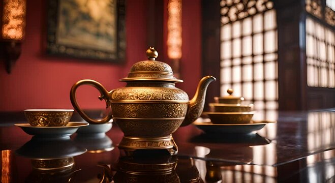 Tea time in a Chinese palace.