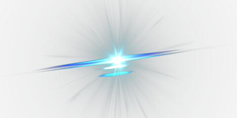 Glow effect. Star sparkles on a transparent background. Light Effects,  lens flares, Sun flash with...