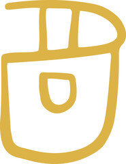 手描きの癒しの龍体文字「し」