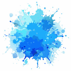 Light Blue watercolor splash background (7)