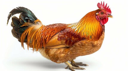 Fototapeta premium chicken isolated on white