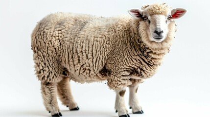 Fototapeta premium sheep isolated on white