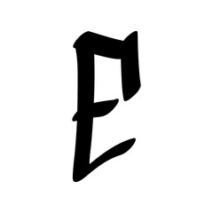 Graffiti tagging alphabet and number