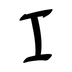 Graffiti tagging alphabet and number