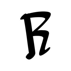 Graffiti tagging alphabet and number