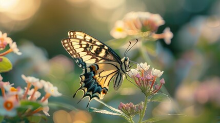 butterfly feeding on a flower