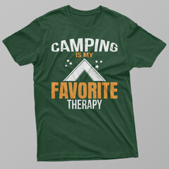 Camping Is My Favorite Therapy T-Shirt ..........
