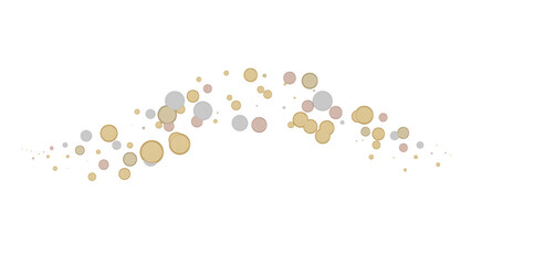 gold  Shower: Dynamic 3D Illustration of Dancing gold Confetti