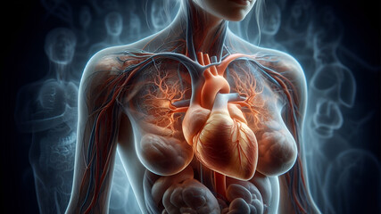 woman heart anatomy