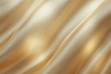 Light Golden Silk Satin Flat Texture Luxury Background Shiny Glossy Dusty Gold Shimmer Elegant Premium Drapery Fabric Cloth