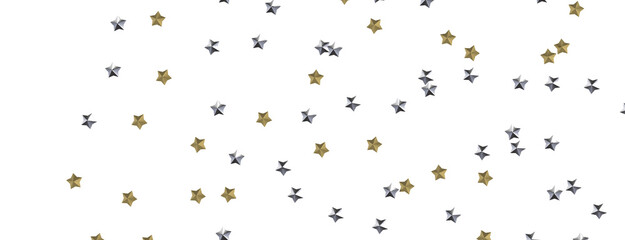 Cosmic Overture: Step Into the Allure of a 3D Gold Stars Rainfall