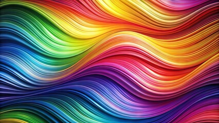 Naklejka premium Hair Rainbow Fantasy