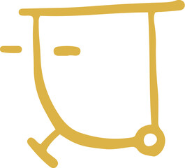 手書きの癒しの龍体文字「と」