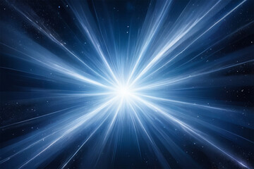 Naklejka premium Ethereal Light Beams in Starry Sky Background for a Mystical and Celestial Theme