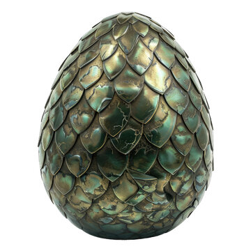 dragon egg isolated on white background
