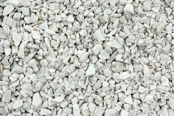 Decorative Texture of white marble stone cobblestones for the sidewalk.