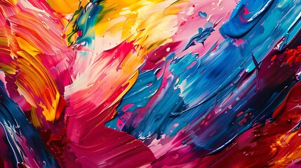 Each stroke of the brush is a bold expression of creativity, as vibrant colors collide and converge to form an abstract masterpiece that inspires awe and wonder.