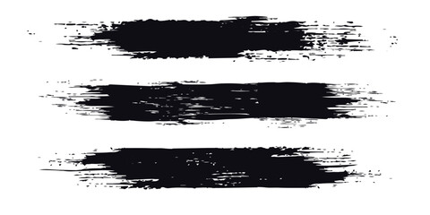 Vector black isolated texture in grunge style with splashes. Black and white monochrome se