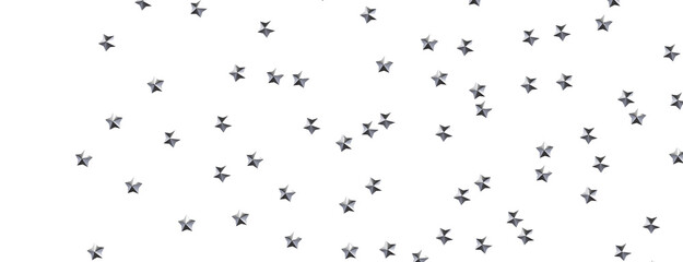 Festive Celestial Cascade: Mesmerizing 3D Illustration of Descending Christmas Stars