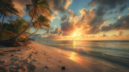 Caribbean Dream Cruise: Sway with Palm Trees and Bask in the Golden Sunlight on Coral Beaches