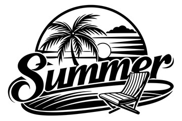 summer vibrant sunset t-shirt design vector illustration