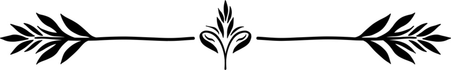 Floral and flower frame divider illustration.