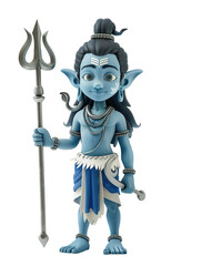 Cartoon of Shiva 3D rendering style