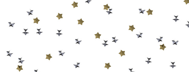 Radiant Showers: Immerse Yourself in a Spellbinding 3D Gold Stars Downpour