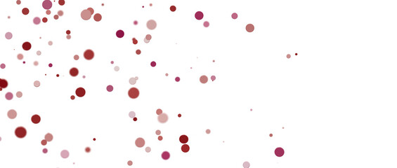 Glittering confetti on a transparent background. Holiday confetti png. red confetti falls from the sky.