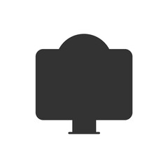 Set of Silhouette web hosting Icons. Vector Illustration isolated on white background.