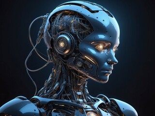 3d render of a robot